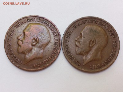 1 ПЕННИ 1920 , 1921 г. АНГЛИЯ . до 22.07. в 22 - 10 мкс - DSC_2923