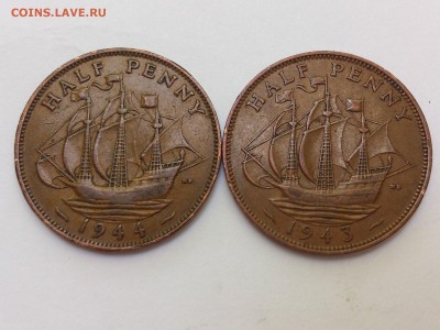 2  ПЕННИ 1943 , 1944 г. АНГЛИЯ . до 22.07. в 22-10 мкс - DSC_2926