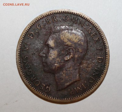 Half Penny 1945, Великобритания, Георг 6 - IMG_6350.JPG