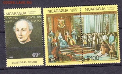 марки Никарагуа Колумб - 34