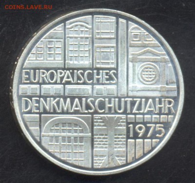ФРГ 5 марок 1975 г.F   23.07.15 г. 22 -00 МСК. - 5 м. 75 F 1