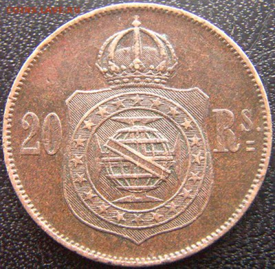 Бразилия_20 реалов 1869; до 21.07_22.18мск - 9334