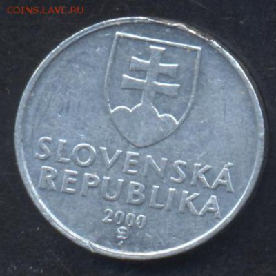 Словакия 10 хеллеров 2000 г.23.07.15 г. 22 -00 МСК. - Словакия1