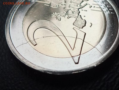 2 евро 2012 Ирландия 10 лет евро. Раскол или царапина? - DSCF5425.JPG