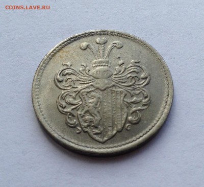 Жетон на проезд в трамвае Лейпциг 1919-1921гг. - image