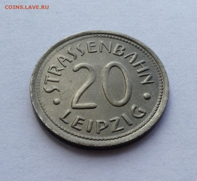 Жетон на проезд в трамвае Лейпциг 1919-1921гг. - image
