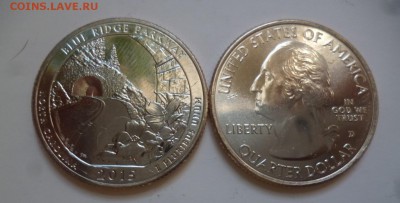 ДК Новинка США 25 ц №28 Блю Ридж 2015 Двор Д ФИКС 30.07 22.0 - P1190969.JPG