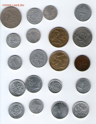 Чехия, Словакия, Чехословакия - 20 монет - Coins038