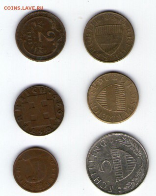 Австрия, Австро-Венгрия (6 монет) - Coins041