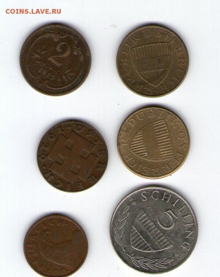 Австрия, Австро-Венгрия (6 монет) - Coins042