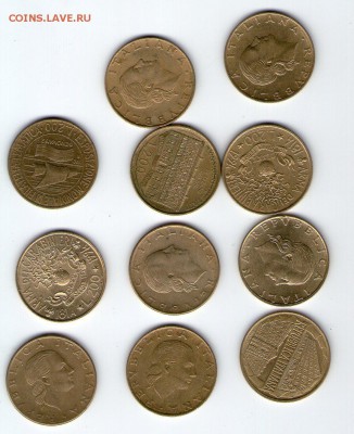 Италия, юбилейка (11 монет) - Coins045