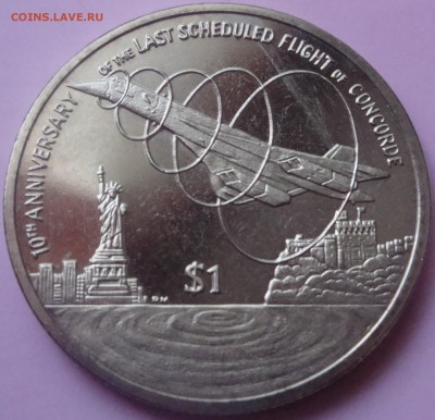 Виргинские о-ва 1 доллар 2013 самолет Конкорд до 01.08 23:55 - DSC09504.JPG