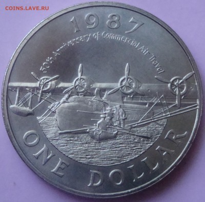 Бермудские о-ва 1 доллар 1987 Самолет лодка до 01.08 23:55 - DSC09510.JPG