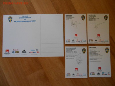 Футбол, сборная Швеции, мужская и женская, автографы - DSCN9099.JPG