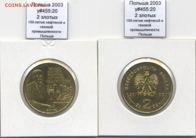~ПОЛЬША~ 2003 2zł Нефтегаз y#455:20 до 30.07 - Poland_y455_20_2003_2zl