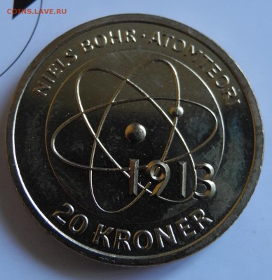 Дания 20 крон 2013 Бор до 31 июля - DAN 20 cron 2013 Bohr - 1