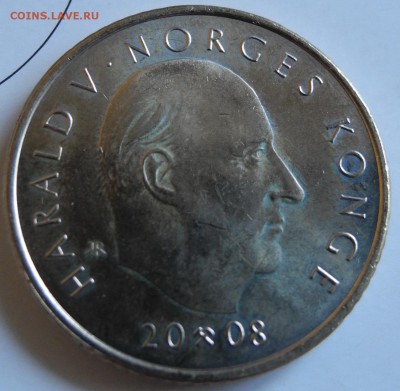 Норвегия 10 крон 2008 Вергеланн до 31 июля - NOR 10 kron 2008 - 2
