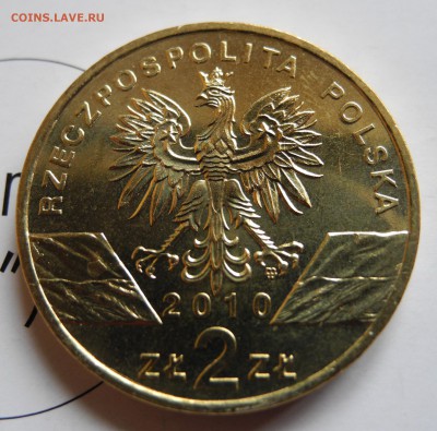 Польша 2зл 2010 Летучая мышь до 31 июля - POL mish - 2