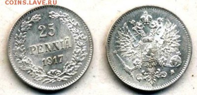5 PENNIA 1875,1913,1916,1917(2 типа) до 30.07.15 22-00 Мск - 25-17