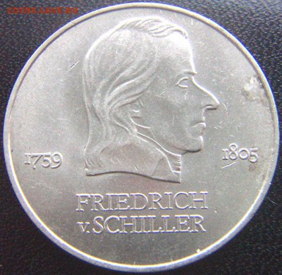 ГДР_20 марок 1972 "Фридрих Шиллер". Качество; до 28.07_22.14 - 9619