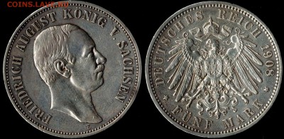 5 марок Саксония 1908 с 1000р!!! до 01.08.15г  22.00 МСК - Панорама14