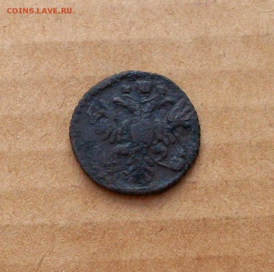 Полушка  1734  года  с  зеркальной  цифрой  4 в дате,редкая - 100_7419.JPG