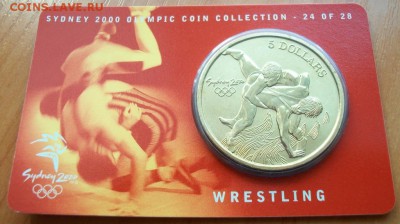 5 долларов Австралии Олимпийские игры в Сиднее 2000 борьба - 100_2943.JPG