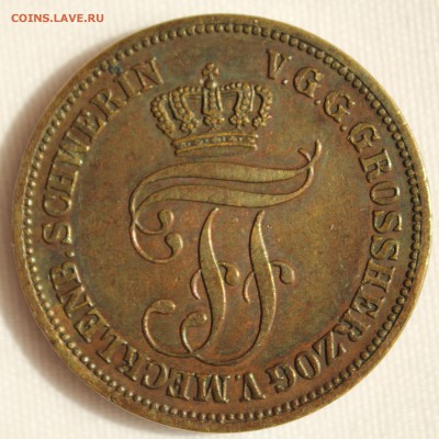 С руб. МЕКЛЕНБУРГ-ШВЕРИН 5 пфенн. 1872г. В КОЛЛЕКЦИЮ  до 3.8 - IMG_6749