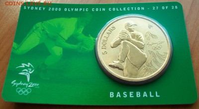 5 долларов Австралии Олимпийские игры в Сиднее 2000 бейсбол - 100_2955.JPG