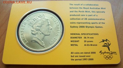 5 долларов Австралии Олимпийские игры в Сиднее 2000 гимнасти - 100_2901.JPG