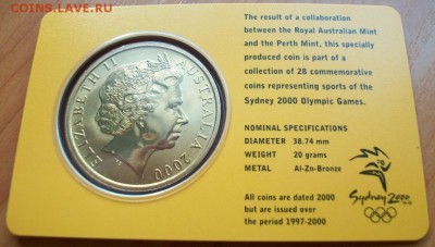 5 долларов Австралии Олимпийские игры в Сиднее 2000 бадминто - 100_2905.JPG