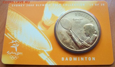 5 долларов Австралии Олимпийские игры в Сиднее 2000 бадминто - 100_2903.JPG