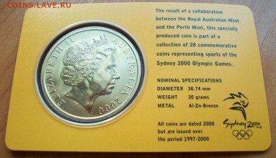 5 долларов Австралии Олимпийские игры в Сиднее 2000 фехтован - 100_2909.JPG