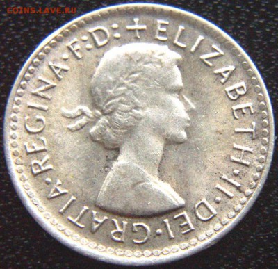 Австралия_3 пенса 1962. Отличное серебро; до 28.07_22.30мск - 9947