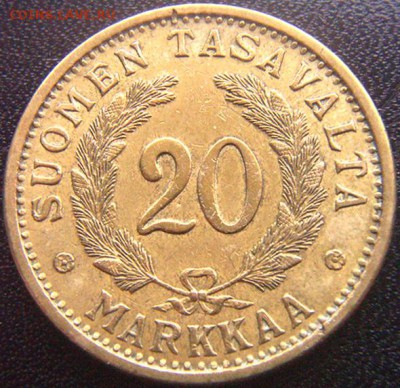 Финляндия_20 марок 1939. Отличное качество; до 28.07_22.54м - 9897