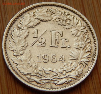 Швейцария ½ франка 1964, до 04.08.15 в 22:00 МСК - 3711