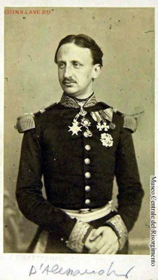 120 грани, королевство обеих Сицилий, 1859 г. - !000монетка 000.1 ааа. 0.с5