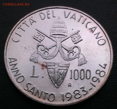С 200 рублей Ватикан 1000 лир 1983-84 Святой год до 2.08 - IMAG1997