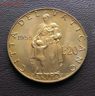 Ватикан 20 лир 1958 UNC до 2.08 - IMAG1956