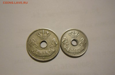 РУМЫНИЯ 5 и 10 бани 1906,1 и 2 леи 1924 до 2 август - 10 и 5 бан-1.JPG