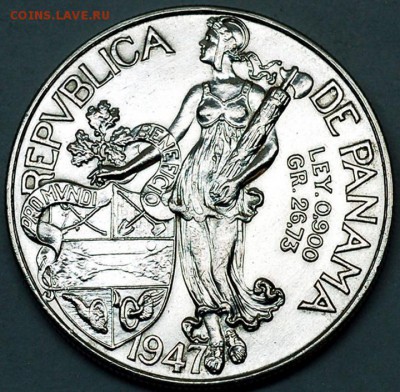 Панама_отличный серебряный бальбоа 1947; до 30.07_22.20мск - 10240