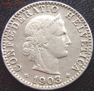 Швейцария_20 раппенов 1903; до 30.07_22.36мск - 8827