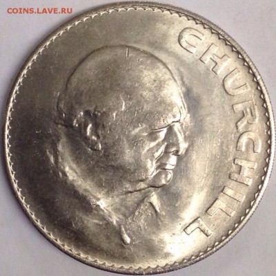 Англия 1 крона 1965 год Черчиль. Фикс - 1