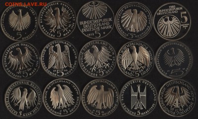 ФИКС! Юбилейка ГЕРМАНИИ (ФРГ) полный комплект поштучно - 02
