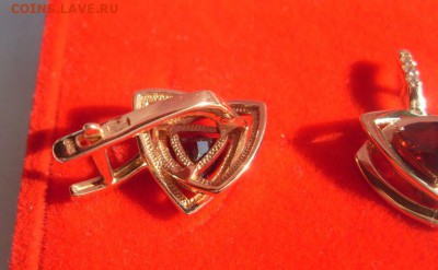 серьги золото 585 гранаты, бриллианты до 04.08. - SDC16021.JPG
