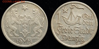 Юбилейка РФ(1, 2 и 10руб.), СССР, Иностранное серебро - 1гульден1923_2