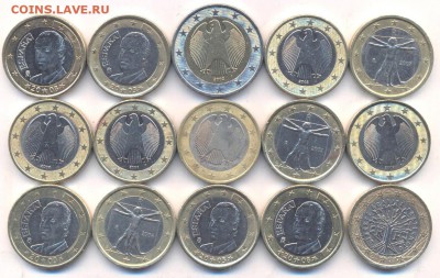 ЕВРО ходячка 16 евро=15 монет - ЕВРО ходячка 16 евро=15 монет. Аверс