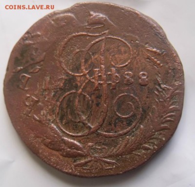 5 копеек 1788 годСПМ (перечекан) - image1