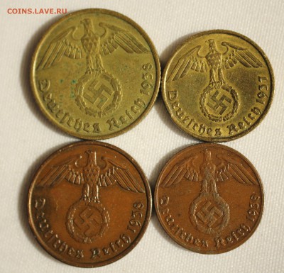С 1 руб. 3-й РЕЙХ 1,2,5 и 10 пфеннигов 1937-1938г. до  6.08 - IMG_6844.JPG