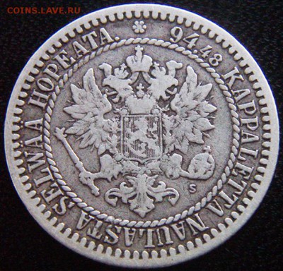 Царская Финляндия_серебряная марка 1865; до 01.08_22.04мск - 10250